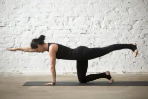 woman in yoga pose 